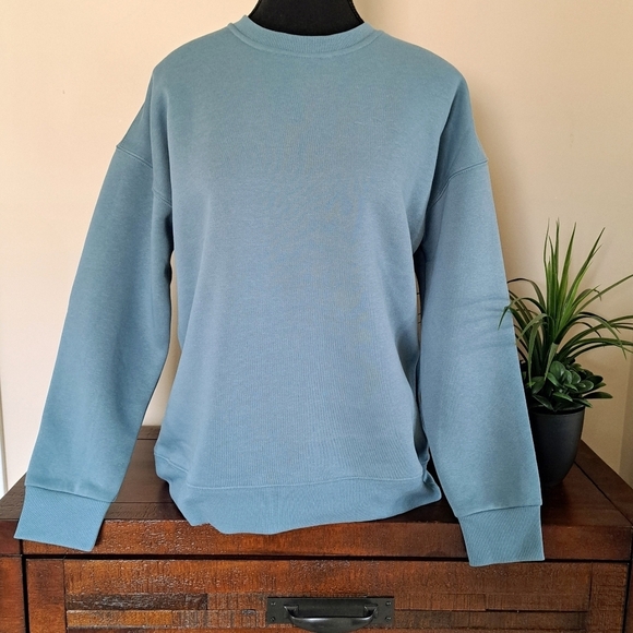 Lazy Pants Teal Blue Sweatshirt Women's Small Cozy Pullover Fleece NWT - Picture 3 of 11